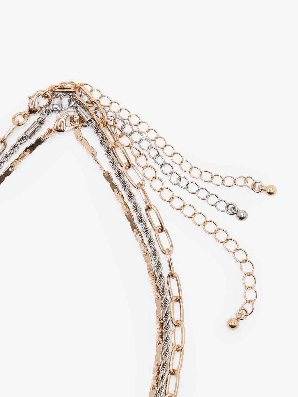 SET OF 3 GOLD-TONE CHAIN NECKLACES