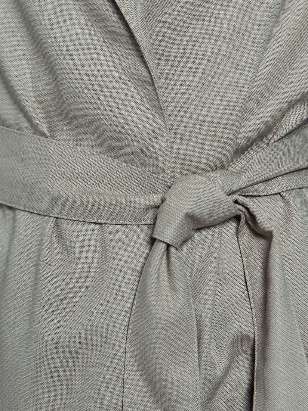 RUSTIC LINEN-BLEND KIMONO WITH BELT