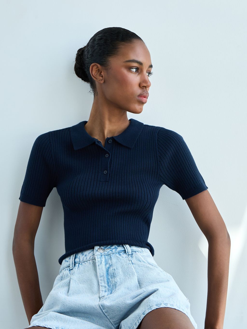 SOFT KNIT POLO T-SHIRT