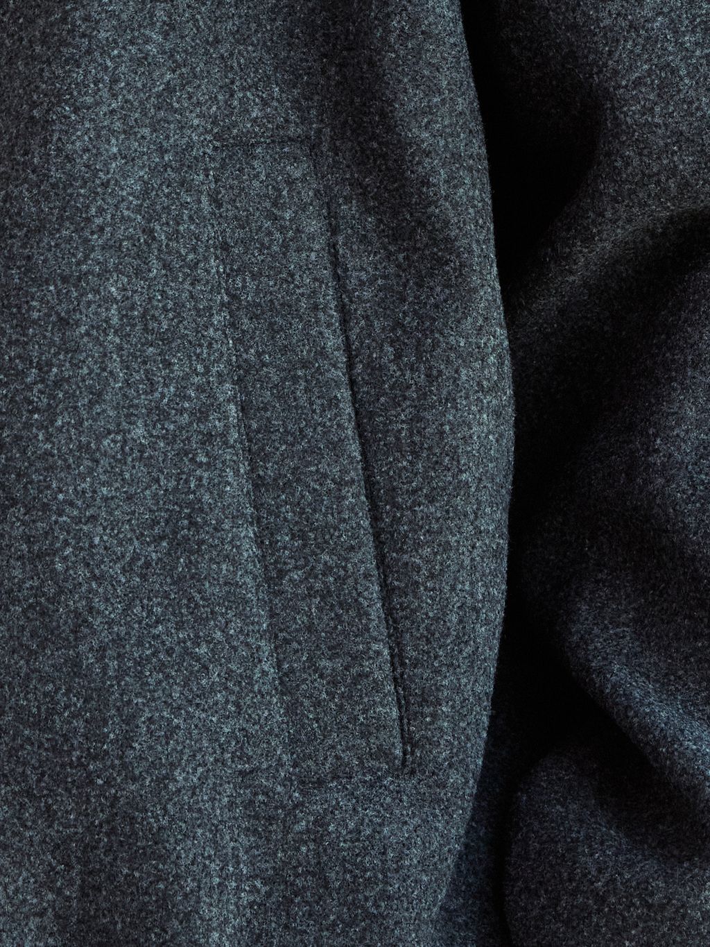 SOFT FELTED BOMBER-JACKET WITH STAND COLLAR