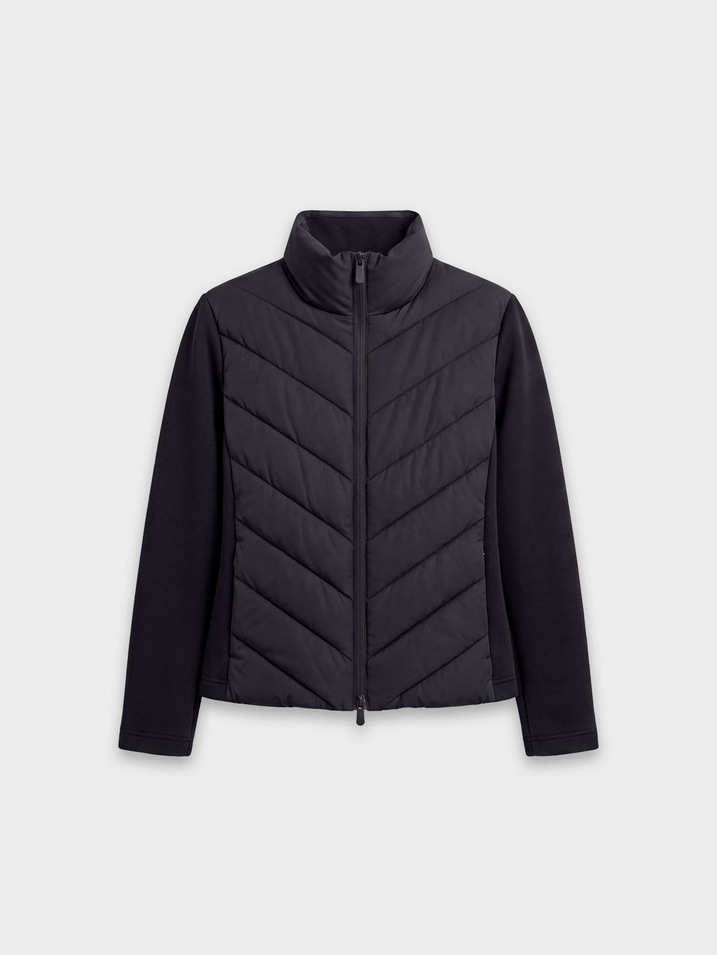 FITTED QUILTED JACKET WITH SCUBA SLEEVES