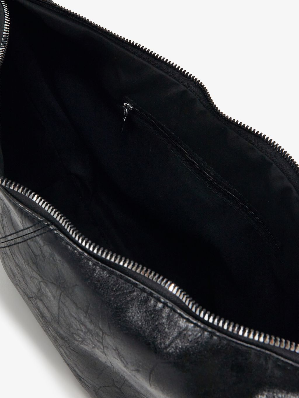 LEATHER-EFFECT CROSSBODY BAG