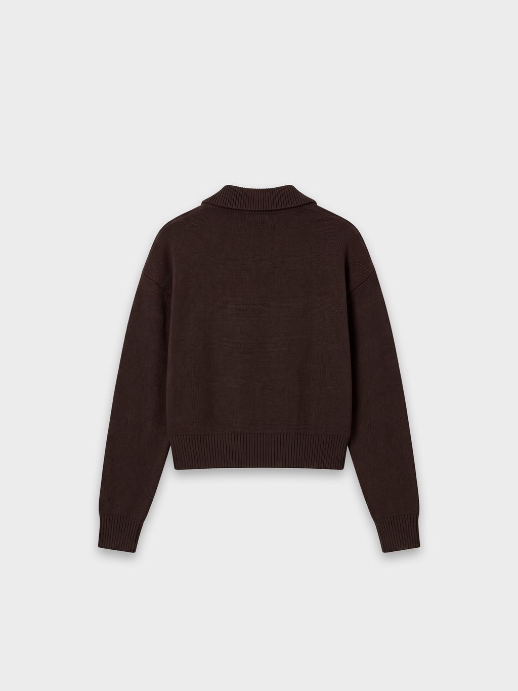 OVERSIZE HALF ZIPPER HIGH NECK SWEATER